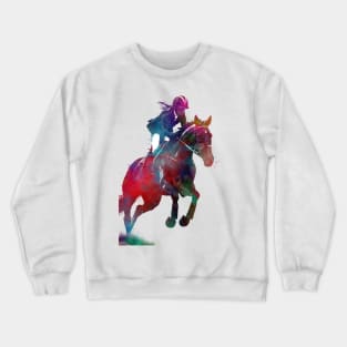 Rider #rider #horse #sport Crewneck Sweatshirt